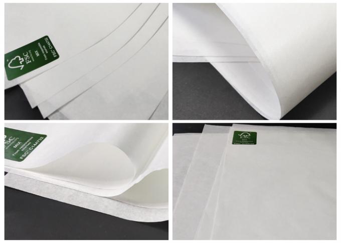 FSC Accredited 30 - 50GSM MG MF White Craft Paper One Side Coated And Glossy