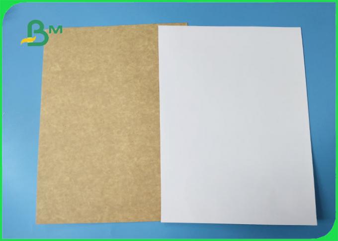 FSC Certified Flip Side Kraft Paper In Sheets One Side White 32 * 40''