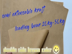 สามารถรีไซเคิลได้ 65 - 150 GSM สีน้ําตาล กระดาษม้วนกระเป๋าแครรี่ขยายได้