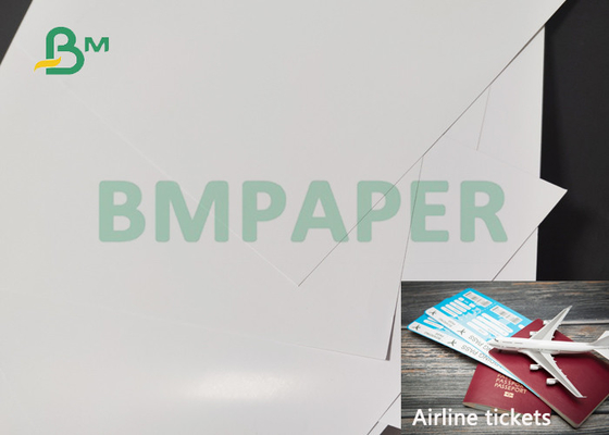 210gsm 220gsm กระดาษแข็งกระดาษความร้อนสำหรับตั๋วเครื่องบินเคลือบสองด้าน