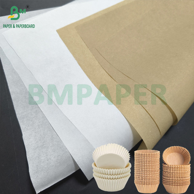 สีน้ําตาล ขาว Cupcake Liner กระดาษ Muffin Cupcake กระดาษ Cupcake สําหรับเค้ก