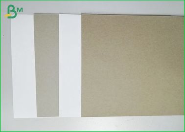 ไม้เยื่อกระดาษรีไซเคิลเคลือบสีขาวกลับแผ่นกระดานดูเพล็กซ์สำหรับเสื้อสิ่งทอภายใน