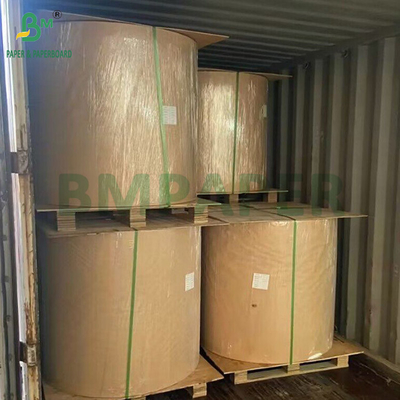 30gsm 60gsm MG กระดาษครัฟท์สีขาวแบบปฏิทิน สําหรับกระเป๋าน้ําตาล PE ครอบคลุมด้านหนึ่ง