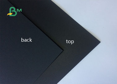 80gsm ที่กำหนดเอง - 450gsm หนังสือปกคลุมคณะกรรมการหนึ่งขนาดเคลือบกระดานกระดาษสีดำสำหรับแท็ก Hang
