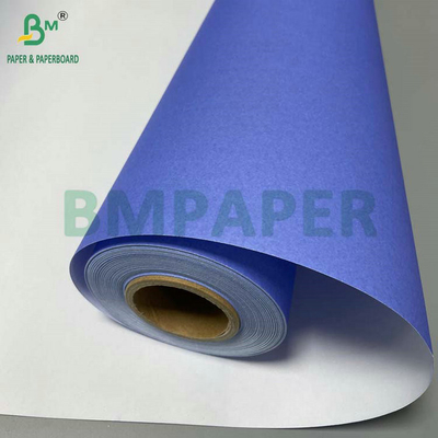 610mm x 50m A0 A1 80GSM สีม่วง สีน้ําเงิน CAD Plotter Paper Roll