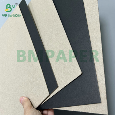 2 มม 3 มม กระดาษกระดาษสีดําผิวเคลือบ หลังสีเทาสําหรับกระเป๋าบรรจุแข็ง 950 x 1300 มม