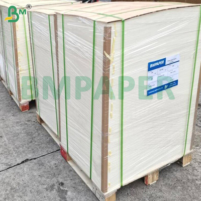 80GSM 90GSM กระดาษไครฟอฟท์ขาวสําหรับกระเป๋า ความแข็งแรงสูง ทนต่อน้ําตาล อาหารปลอดภัย กระดาษไม้เต็ม