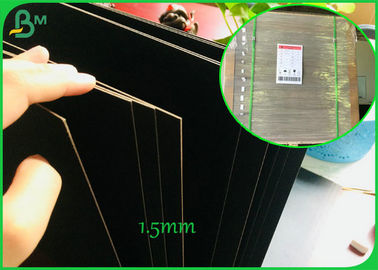 800GSM 1.2 มม. ทั้งสองด้านเคลือบกระดาษแข็งสีดำสำหรับทำกล่องของขวัญระดับไฮเอนด์