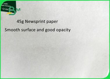 กระดาษหนังสือพิมพ์ขนาด 30 ปอนด์ 48.8 แกรมผิวเรียบและบางสำหรับการบรรจุดอกไม้