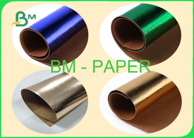 0.55 มม. กระดาษคราฟท์ล้างทำความสะอาดได้ทอง / กุหลาบทอง / เขียว / น้ำเงินสำหรับถุงเงา