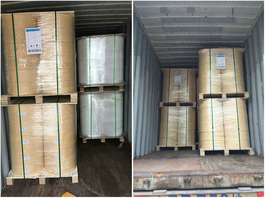 ม้วนกระดาษเคลือบ PE 40gsm 60gsm สำหรับบรรจุภัณฑ์อาหาร