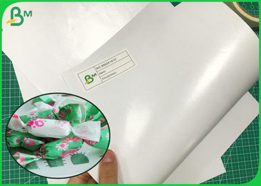 50G Paper Craft + 15G PE เคลือบ FDA กระดาษบรรจุภัณฑ์น้ำตาลด้วยไม้ทน