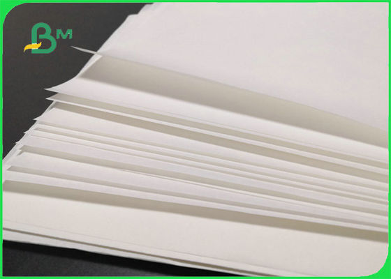 35gsm 45gsm FDA MG กระดาษคราฟท์สีขาวสำหรับบรรจุชาไม่เป็นอันตราย 70 x 100 ซม