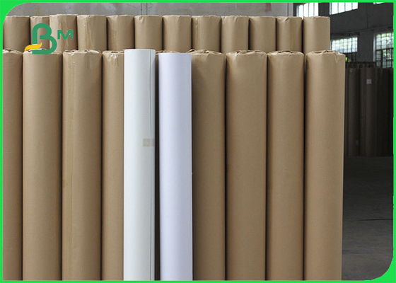 กระดาษพล็อตเตอร์สีขาวไม่เคลือบ 50gr สำหรับอุตสาหกรรมเสื้อผ้าสำเร็จรูป180cm 210cm x 160m