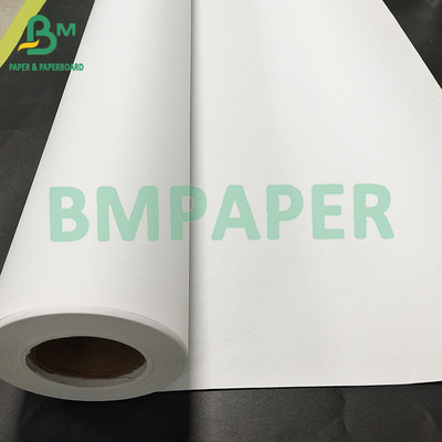 พับไม้บริสุทธิ์ CAD 80gsm Inkjet Plotter เลเซอร์คัดลอกกระดาษ 20Lb 24inch 150ft