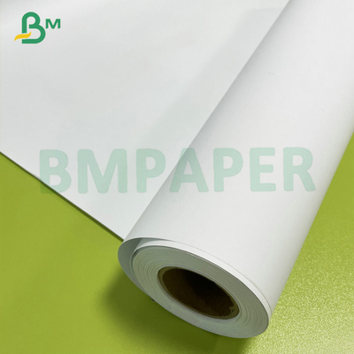 24# 28# โปสเตอร์สีเคลือบบอนด์กระดาษม้วนสีขาว สําหรับเครื่องพิมพ์ Inkjet ขนาดใหญ่