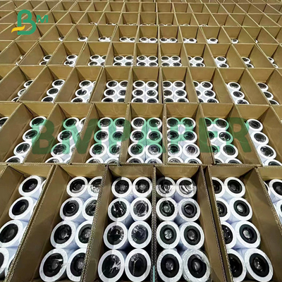 24# 28# โปสเตอร์สีเคลือบบอนด์กระดาษม้วนสีขาว สําหรับเครื่องพิมพ์ Inkjet ขนาดใหญ่