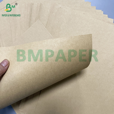 500 มม ความแข็งแรงสูง 70 90 GSM สีน้ําตาล กระดาษ Kraft Pure Roll Packaging