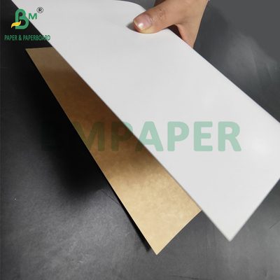 350 กรัม CKB ผิวขาว ผิวน้ําตาล กระดาษหลัง Kraft สําหรับกล่องสลัด 25' x 38'
