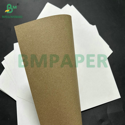 140 กรัม 170 กรัม กระดาษเคลือบขาว Kraft Back Paper สําหรับกล่องแพ็คเกจของขวัญ 70 x 100 ซม.