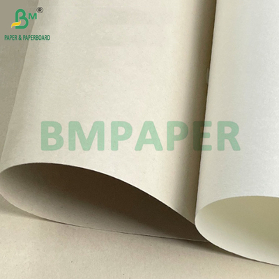 130 กรัม 160 กรัม กระดาษกาดน้ําตาลไครฟท์ธรรมชาติที่มิชอบสิ่งแวดล้อม สําหรับกระเป๋าช้อปปิ้ง 70 ซม.