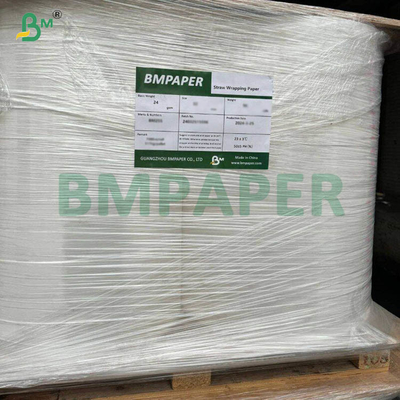 24 กรัม 28 กรัม กระดาษม้วนกระดาษสับขาว ขนาด 27 มม กว้าง 6000 เมตร ความยาว