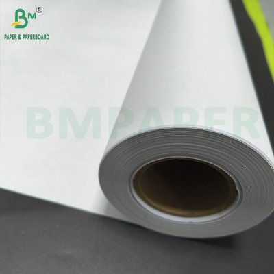 24lb ปกแต่งสีกระดาษ Inkjet Roll สีขาวสดใส สี 24&quot; X 150ft