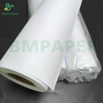24lb ปกแต่งสีกระดาษ Inkjet Roll สีขาวสดใส สี 24&quot; X 150ft