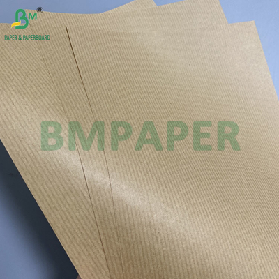 80 กรัม สีน้ําตาล สายกระดาษ Kraft กระดาษของขวัญ แผ่นกล่องข้างเดียว ความแข็งแรงที่ดี