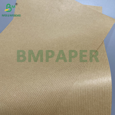 80 กรัม สีน้ําตาล สายกระดาษ Kraft กระดาษของขวัญ แผ่นกล่องข้างเดียว ความแข็งแรงที่ดี