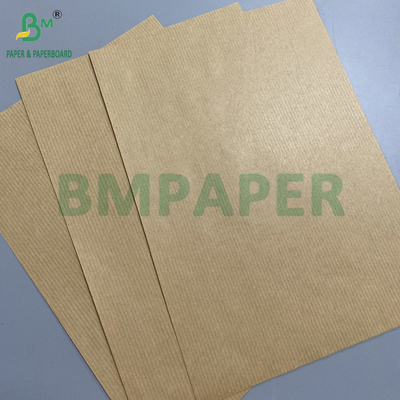 80 กรัม สีน้ําตาล สายกระดาษ Kraft กระดาษของขวัญ แผ่นกล่องข้างเดียว ความแข็งแรงที่ดี