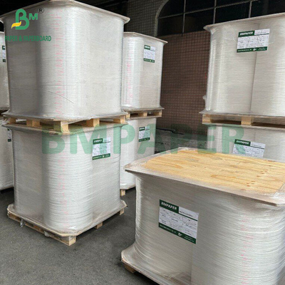 24gsm 28gsm กระดาษบรรจุสลามสีขาว 27MM x 5000M ความแข็งแรงในการดึงที่ดี