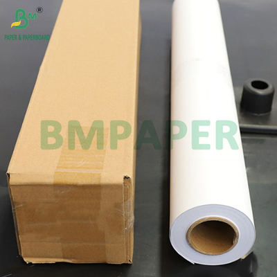 24 ปอนด์ 36 ปอนด์ HP ผิวเคลือบ แมท ขนาดกว้าง บอนด์กระดาษม้วนสําหรับโปสเตอร์ 42 "x 150"