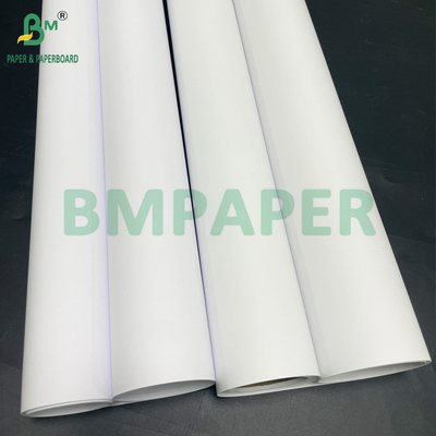 90 กรัม 105 กรัม หนังสล็อปผิวเคลือบ 24" x 150" สําหรับเครื่องทําโปสเตอร์สีในห้อง