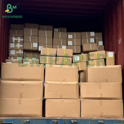 90 กรัม 105 กรัม หนังสล็อปผิวเคลือบ 24" x 150" สําหรับเครื่องทําโปสเตอร์สีในห้อง