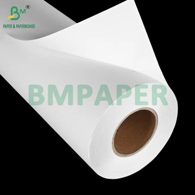 กระดาษขนาดกว้าง 20lb สําหรับการวาด CAD ขนาด 36 นิ้ว x 150 ฟุต 2' Core ขาวสูง