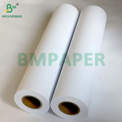 กระดาษขนาดกว้าง 20lb สําหรับการวาด CAD ขนาด 36 นิ้ว x 150 ฟุต 2' Core ขาวสูง