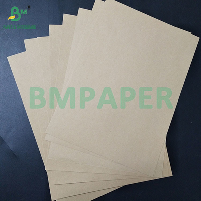 120GSM กระเป๋าสะพายมือความทนทานต่อการแตกสูง กระดาษถุง Kraft สีน้ําตาล