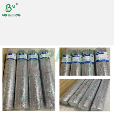 แคร์ฟท์ที่สามารถล้างได้ที่มีเนื้อเยื่อ P0.55mm 150cm X 100m 50maper Rolls For Jeans Label