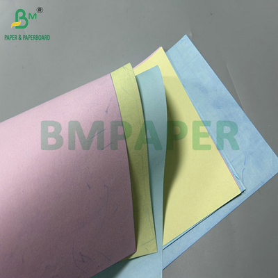 50 กรัม 55 กรัม สีน้ําเงินเหลือง สี NCR กระดาษใบชําระเงินไร้คาร์บอน ขนาด 640 x 900 มม