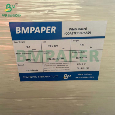 0.7MM 1.2MM กระดาษบรรจุน้ําดื่มอีโคขนาดใหญ่สําหรับเครื่องวาง