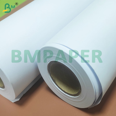 90 GSM 2-3 นิ้ว Core ขาว วิศวกรรม Plotter กระดาษม้วน