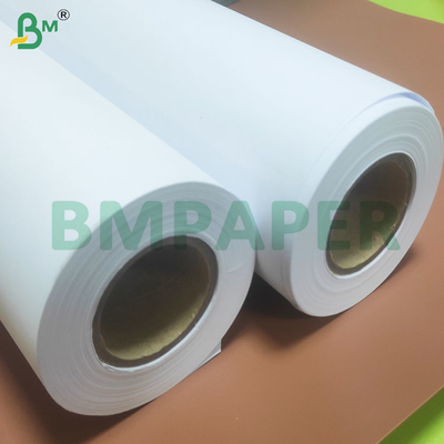 90 GSM 2-3 นิ้ว Core ขาว วิศวกรรม Plotter กระดาษม้วน
