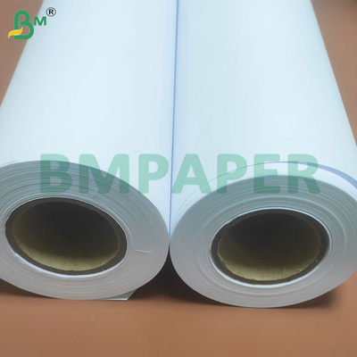 90 GSM 2-3 นิ้ว Core ขาว วิศวกรรม Plotter กระดาษม้วน