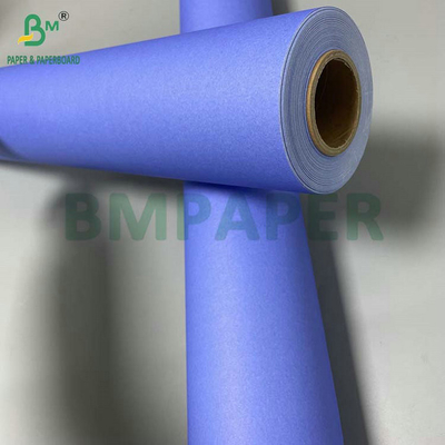 610mm x 50m A0 A1 80GSM สีม่วง สีน้ําเงิน CAD Plotter Paper Roll