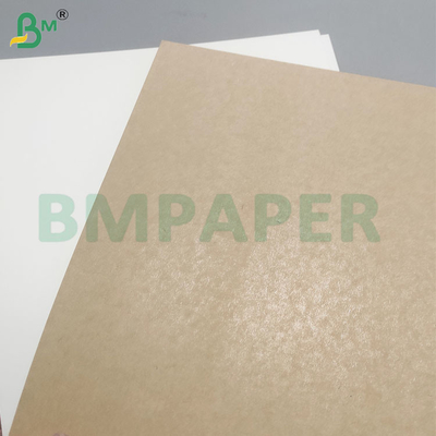 190gsm+15gsm PE ผิวเคลือบกระดาษน้ํากันน้ํากระดาษสีน้ําตาลสําหรับถ้วย