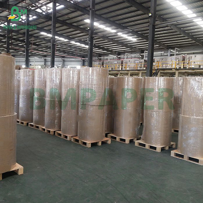 Jumbo Roll ขนาดใหญ่ 65gsm 90um กระดาษความร้อนสําหรับตราโลจิสติกส์ 600mm