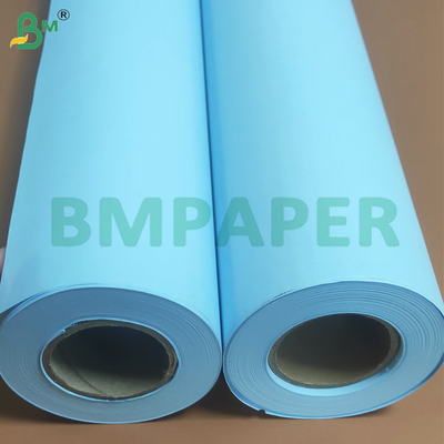 20ปอนด์ วิศวกรรม ดับเบิ้ลไซด์ สีน้ําเงิน แผนผังกระดาษม้วน 610mm X 100m