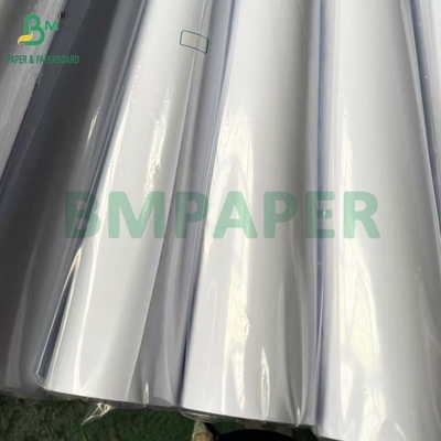 32lb 35lb รูปแบบกว้าง โรล กระดาษกราฟเคลือบสีขาวใส 36in x 100ft