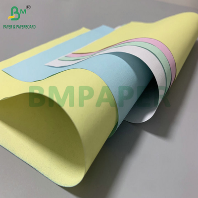 กระดาษไร้คาร์บอนสีขาวสีฟ้า 20lb 8.5x14' สําหรับทําหนังสือใบเสร็จ